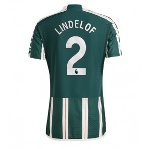 Manchester United Victor Lindelof #2 Koszulka Wyjazdowych 2023-24 Krótki Rękaw